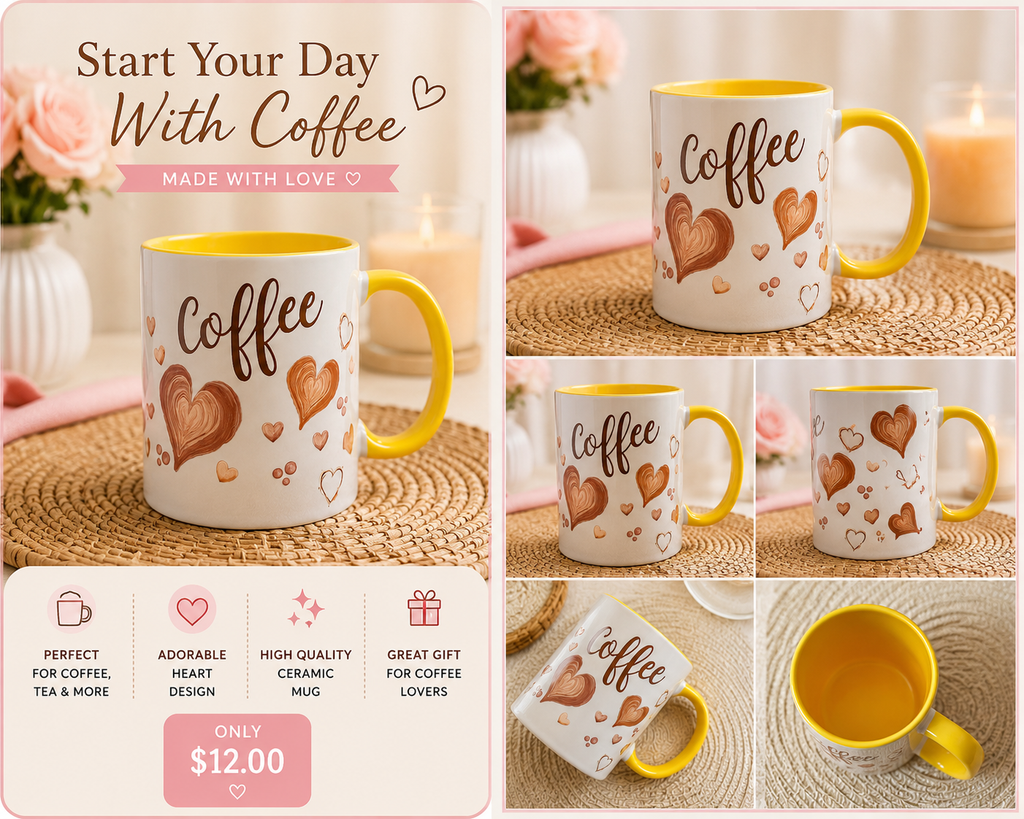 ☕💛 Coffee Lover Gift Mug – Perfect Gift for Any Occasion 🎁✨