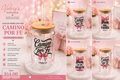 Christian Glass Can Cup with Bamboo Lid – God Protects Me | Bible Verse Tumbler 🌸💝