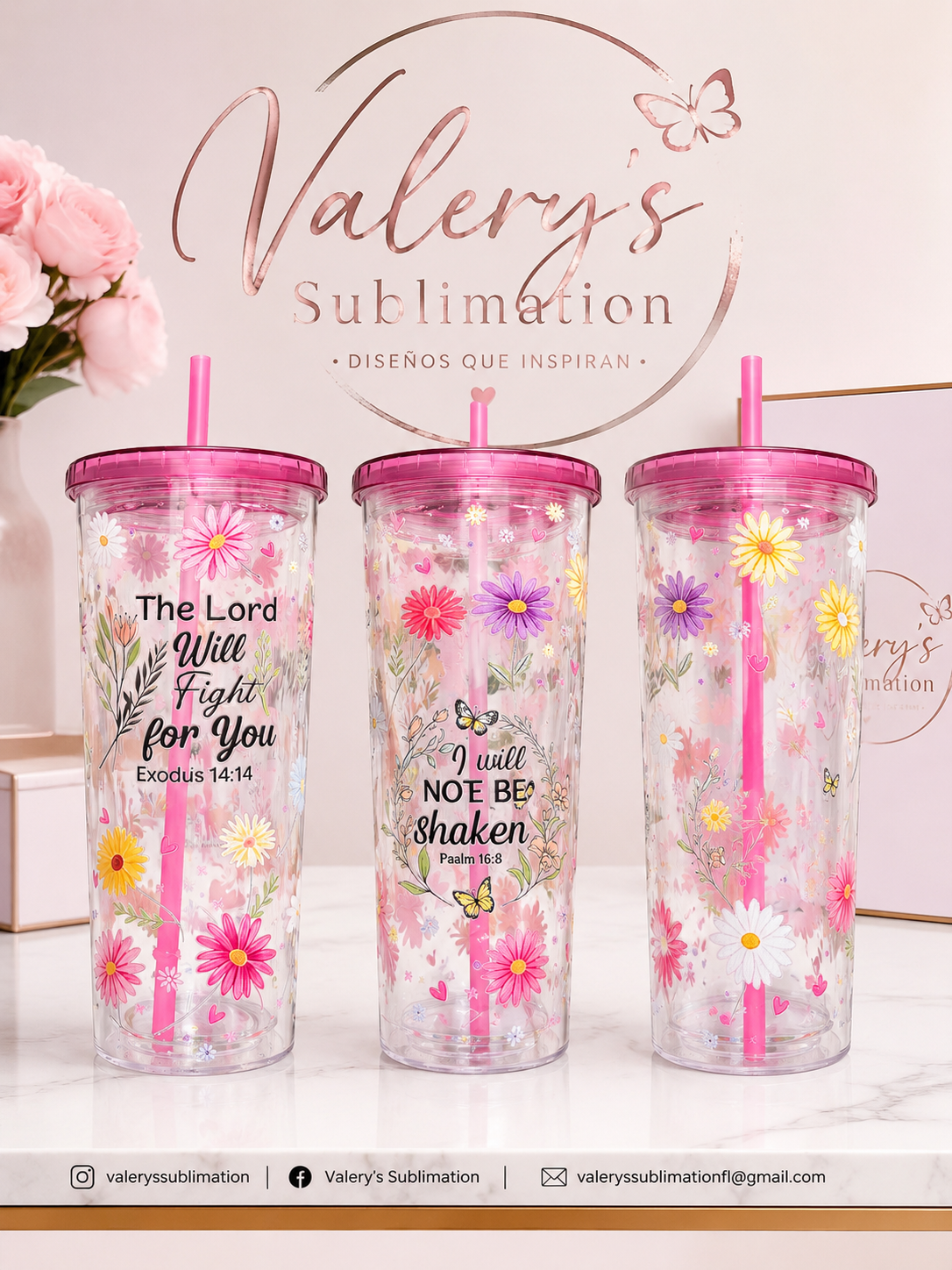 Faith & Flowers Collection | Floral Faith Tumbler 💐🌸